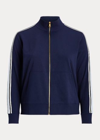 Navy Women’s Ralph Lauren French Terry Full-Zip Jackets Navy Women’s Ralph Lauren French Terry Full-Zip Jackets