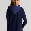 Navy Women’s Ralph Lauren GolfLogo Hybrid Jersey  Hoodie