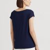 Navy Women’s Ralph Lauren Graphic Jersey T Shirts
