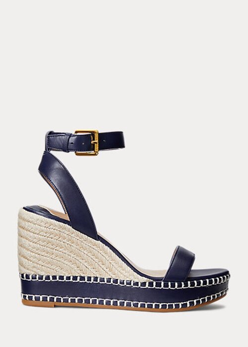 Navy Women’s Ralph Lauren Hilarie Leather Espadrille Navy Women’s Ralph Lauren Hilarie Leather Espadrille