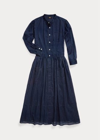 Navy Women’s Ralph Lauren Indigo Cotton Voiledress Dress Navy Women’s Ralph Lauren Indigo Cotton Voiledress Dress