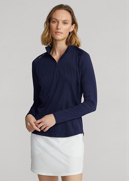 Navy Women’s Ralph Lauren Jersey Quarter-zip Pullover Sweatshirts Navy Women’s Ralph Lauren Jersey Quarter-zip Pullover Sweatshirts