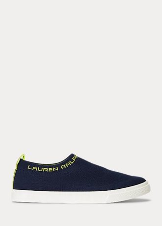 Navy Women’s Ralph Lauren Jordyn Slip-On Sneakers