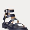 Navy Women’s Ralph Lauren Kayleen Nappa Leather Sandals