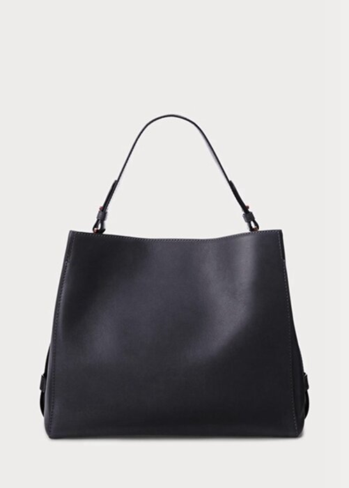 Navy Women’s Ralph Lauren Leather Medium Peyton Satchel Bags Navy Women’s Ralph Lauren Leather Medium Peyton Satchel Bags