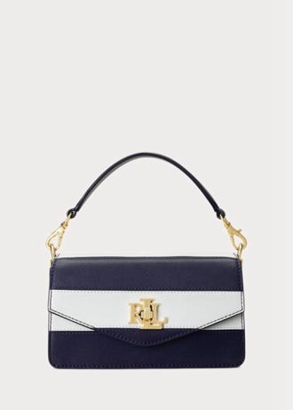 Navy Women’s Ralph Lauren Leather Small Tayler Crossbody Bags Navy Women’s Ralph Lauren Leather Small Tayler Crossbody Bags