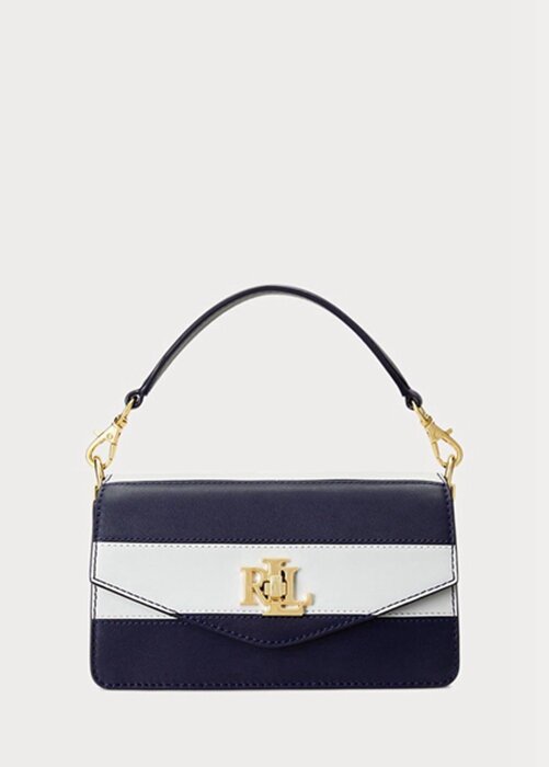 Navy Women’s Ralph Lauren Leather Small Tayler Crossbody Bags Navy Women’s Ralph Lauren Leather Small Tayler Crossbody Bags