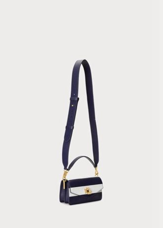 Navy Women’s Ralph Lauren Leather Small Tayler Crossbody Bags Navy Women’s Ralph Lauren Leather Small Tayler Crossbody Bags