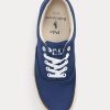 Navy Women’s Ralph Lauren Logo Cotton Canvas Sneakers Navy Women’s Ralph Lauren Logo Cotton Canvas Sneakers