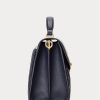 Navy Women’s Ralph Lauren Nappa Leather Medium Farrah Satchel Bags