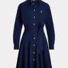 Navy Women’s Ralph Lauren Paneled Dress Navy Women’s Ralph Lauren Paneled Dress