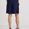 Navy Women’s Ralph Lauren Pleated Georgette Wide-leg Shorts Navy Women’s Ralph Lauren Pleated Georgette Wide-leg Shorts