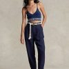 Navy Women’s Ralph Lauren Pleated Linen-Blend Twill Pants Navy Women’s Ralph Lauren Pleated Linen-Blend Twill Pants
