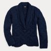Navy Women’s Ralph Lauren Quilted Indigo Jersey Jackets Navy Women’s Ralph Lauren Quilted Indigo Jersey Jackets