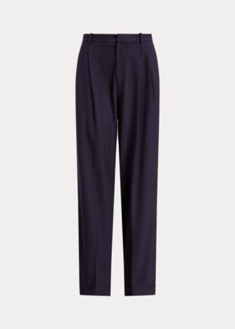 Navy Women’s Ralph Lauren Straight-Leg Wool-Blend Pants Navy Women’s Ralph Lauren Straight-Leg Wool-Blend Pants