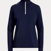 Navy Women’s Ralph Lauren Stretch Jersey Quarter-Zip Sweatshirts Navy Women’s Ralph Lauren Stretch Jersey Quarter-Zip Sweatshirts