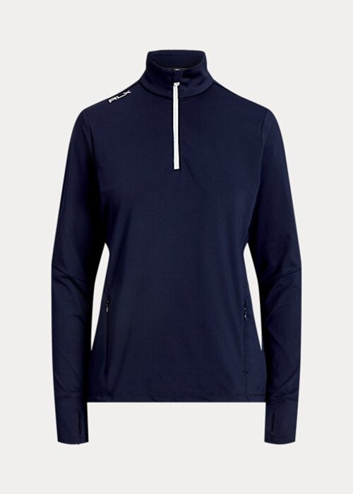 Navy Women’s Ralph Lauren Stretch Jersey Quarter-Zip Sweatshirts Navy Women’s Ralph Lauren Stretch Jersey Quarter-Zip Sweatshirts