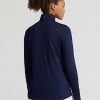 Navy Women’s Ralph Lauren Stretch Jersey Quarter-Zip Sweatshirts Navy Women’s Ralph Lauren Stretch Jersey Quarter-Zip Sweatshirts