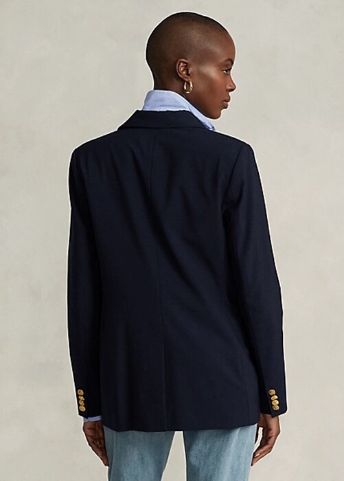 Navy Women’s Ralph Lauren Stretch Two-Button Blazers Navy Women’s Ralph Lauren Stretch Two-Button Blazers