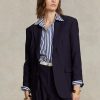 Navy Women’s Ralph Lauren Stretch Wool-blend Blazers Navy Women’s Ralph Lauren Stretch Wool-blend Blazers