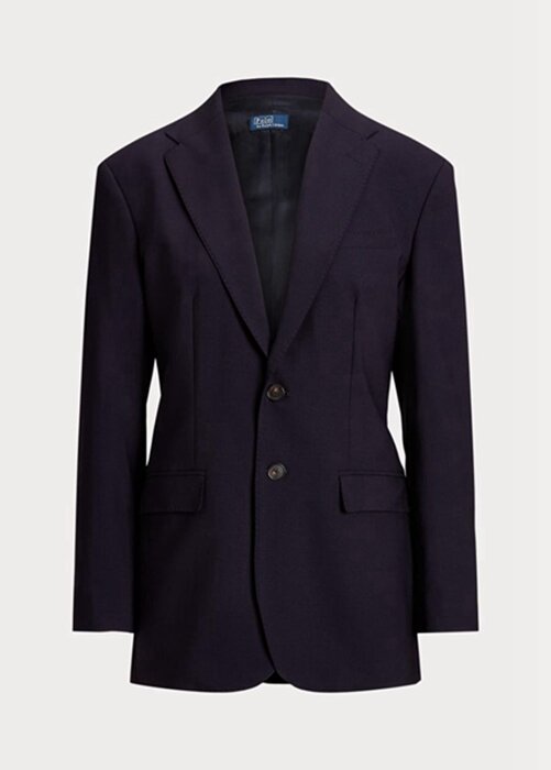 Navy Women’s Ralph Lauren Stretch Wool-blend Blazers Navy Women’s Ralph Lauren Stretch Wool-blend Blazers