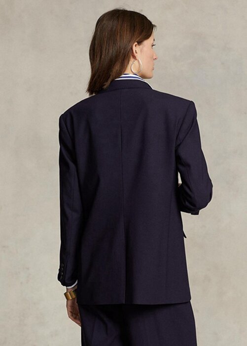 Navy Women’s Ralph Lauren Stretch Wool-blend Blazers Navy Women’s Ralph Lauren Stretch Wool-blend Blazers