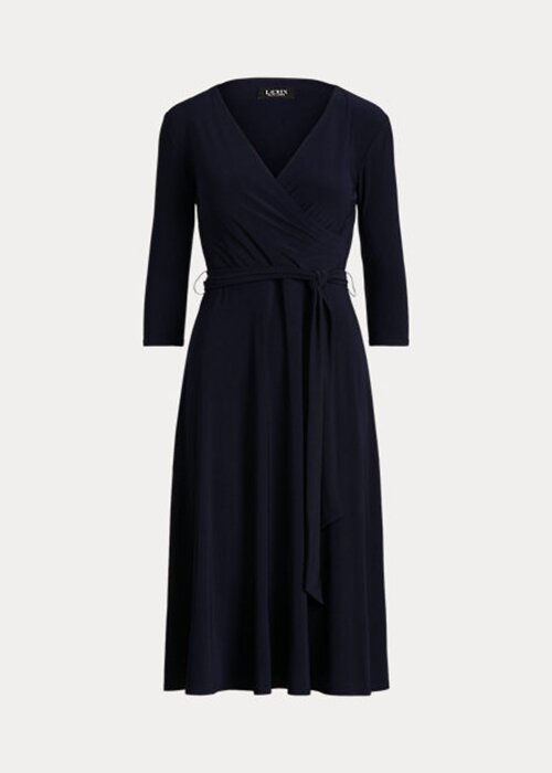 Navy Women’s Ralph Lauren Surplice Jersey Dress Navy Women’s Ralph Lauren Surplice Jersey Dress