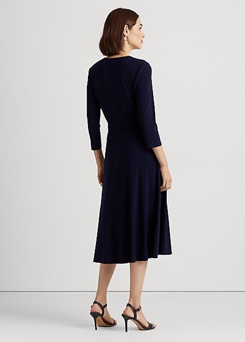 Navy Women’s Ralph Lauren Surplice Jersey Dress Navy Women’s Ralph Lauren Surplice Jersey Dress