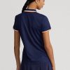 Navy Women’s Ralph Lauren Tailored Fit Jersey Polo Shirts Navy Women’s Ralph Lauren Tailored Fit Jersey Polo Shirts