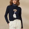 Navy Women’s Ralph Lauren Tuxedo Bear Cotton Sweaters Navy Women’s Ralph Lauren Tuxedo Bear Cotton Sweaters
