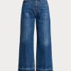 Navy Women’s Ralph Lauren Wide-leg Cropped Jeans Navy Women’s Ralph Lauren Wide-leg Cropped Jeans
