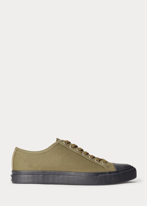 Olive Men’s Ralph Lauren Canvas Sneakers Olive Men’s Ralph Lauren Canvas Sneakers