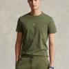 Olive Men’s Ralph Lauren Custom Slim Fit Crewneck T Shirts Olive Men’s Ralph Lauren Custom Slim Fit Crewneck T Shirts