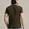 Olive Men’s Ralph Lauren Custom Slim Fit Crewneck  T Shirts