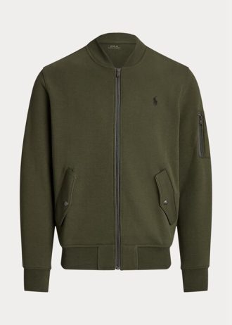 Olive Men’s Ralph Lauren Double-Knit Bomber Jackets