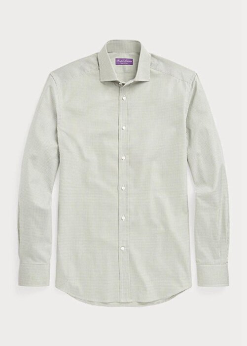 Olive Men’s Ralph Lauren Gingham Formal Shirts Olive Men’s Ralph Lauren Gingham Formal Shirts