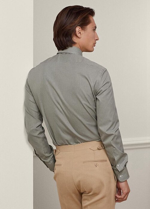 Olive Men’s Ralph Lauren Gingham Formal Shirts Olive Men’s Ralph Lauren Gingham Formal Shirts