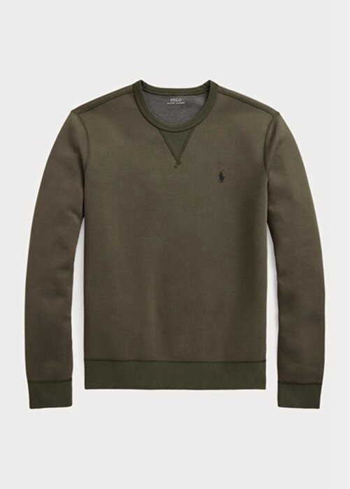 Olive Men’s Ralph Lauren Marled Double-knit Sweatshirt Olive Men’s Ralph Lauren Marled Double-knit Sweatshirt