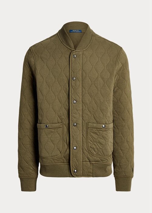 Olive Men’s Ralph Lauren Quilted Luxury Jersey Jackets Olive Men’s Ralph Lauren Quilted Luxury Jersey Jackets