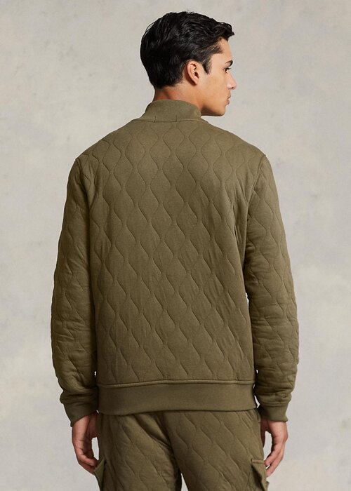 Olive Men’s Ralph Lauren Quilted Luxury Jersey Jackets Olive Men’s Ralph Lauren Quilted Luxury Jersey Jackets