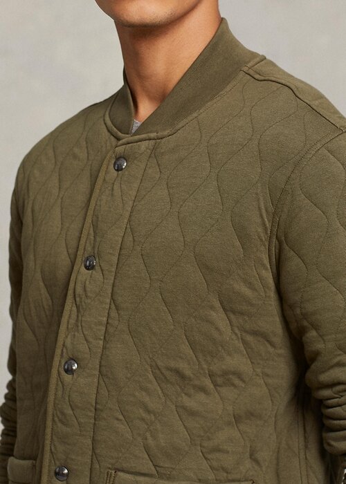 Olive Men’s Ralph Lauren Quilted Luxury Jersey Jackets Olive Men’s Ralph Lauren Quilted Luxury Jersey Jackets