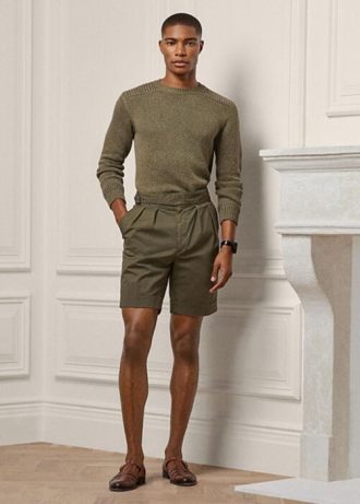 Olive Men’s Ralph Lauren Tailored Stretch Chino  Shorts