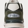 Olive Men’s Ralph Lauren Trackster 200 Sneakers