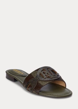 Olive Women’s Ralph Lauren Alegra Zebra-Print Haircalf Flat Shoes Olive Women’s Ralph Lauren Alegra Zebra-Print Haircalf Flat Shoes