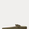 Olive Women’s Ralph Lauren Brynn Suede Driver Flat Shoes