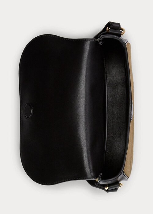 Olive Women’s Ralph Lauren Canvas & Calfskin Welington Shoulder Bags Olive Women’s Ralph Lauren Canvas & Calfskin Welington Shoulder Bags