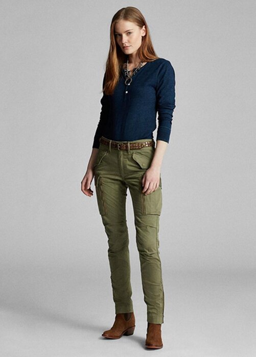 Olive Women’s Ralph Lauren Stretch Skinny Cargo Pants Olive Women’s Ralph Lauren Stretch Skinny Cargo Pants