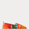 Orange Men’s Ralph Lauren Bowsworth Floral Linen Espadrille