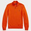Orange Men’s Ralph Lauren Cotton Quarter-zip Jumper Sweaters Orange Men’s Ralph Lauren Cotton Quarter-zip Jumper Sweaters