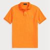 Orange Men’s Ralph Lauren Custom Slim Fit Mesh Polo Shirts